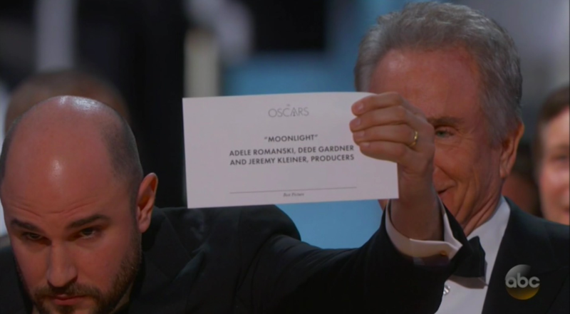 Illustration for article titled Moonlight Wins Best Picture After La La Land Fake-Out Shocker!!!!
